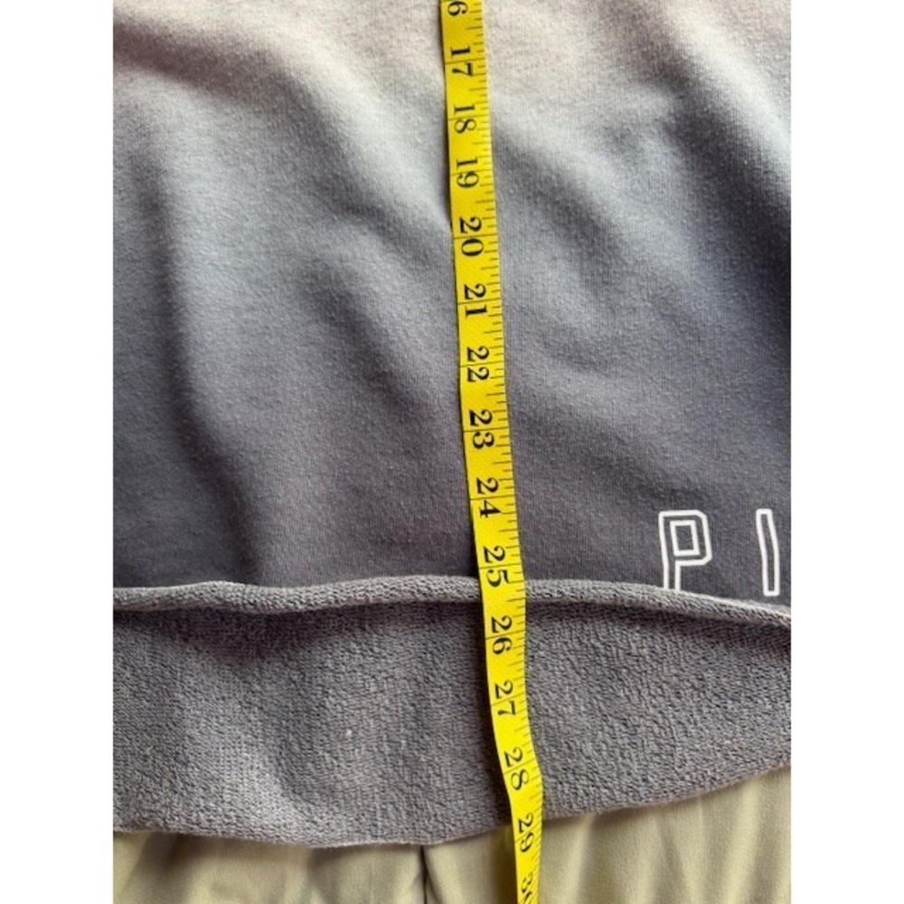 Pink Victorias Secret Sweatshirt‎ MED Blue Ombre Shoulder Open Cut Out Sleeves - Picture 10 of 10
